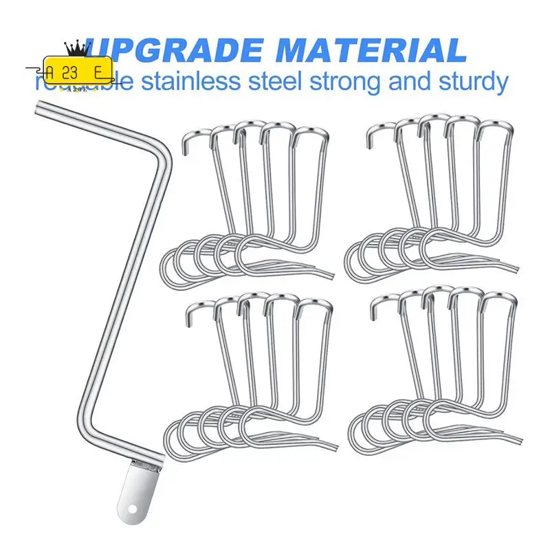 A23E-Fence Wire Tightener Tool With 1 Tighteners Handle Fence Wire Tensioner Steel Fence Stretcher Tool 31 Pieces
A23E-Fence Wire Tightener Tool With 1 Tighteners Handle Fence Wire Tensioner Steel Fence Stretcher Tool 31 Pieces
