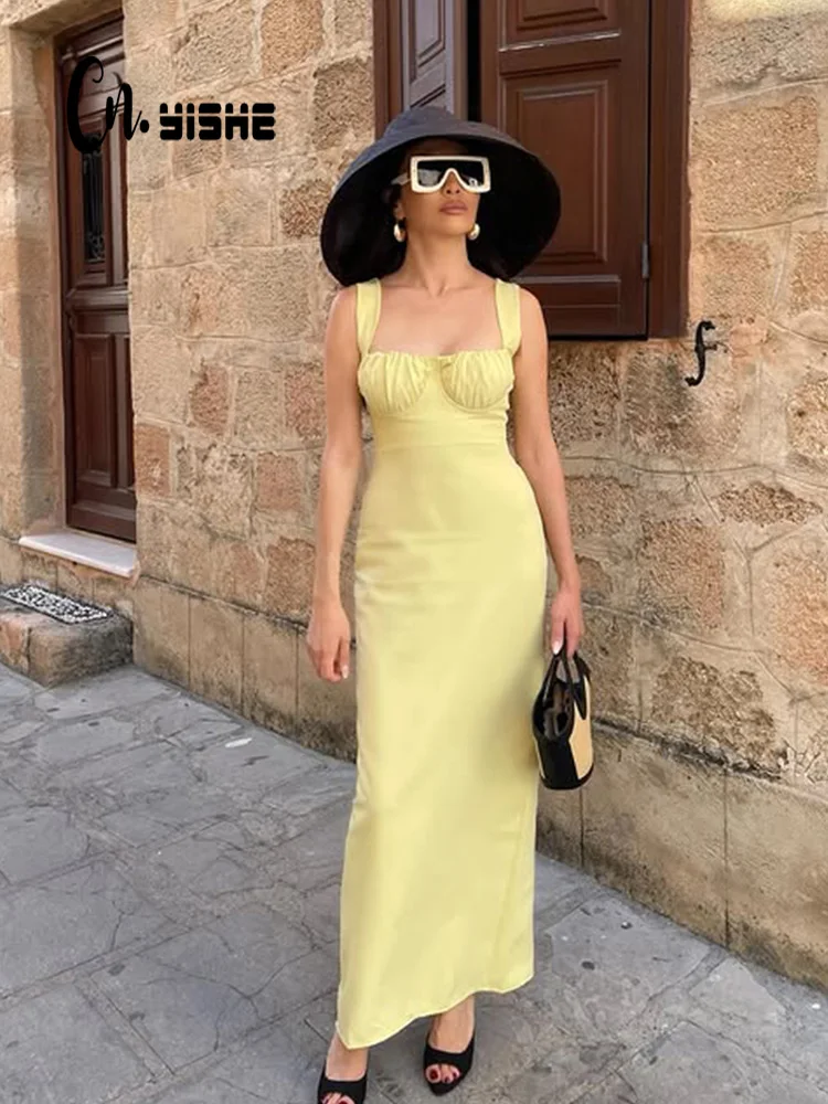 CNYISHE Straps Hip Wrap Skinny Solid Women Maxi Dresses Sexy Club Streetwear Summer Fashion Bodycon Female Holiday Vestidos
CNYISHE Straps Hip Wrap Skinny Solid Women Maxi Dresses Sexy Club Streetwear Summer Fashion Bodycon Female Holiday Vestidos