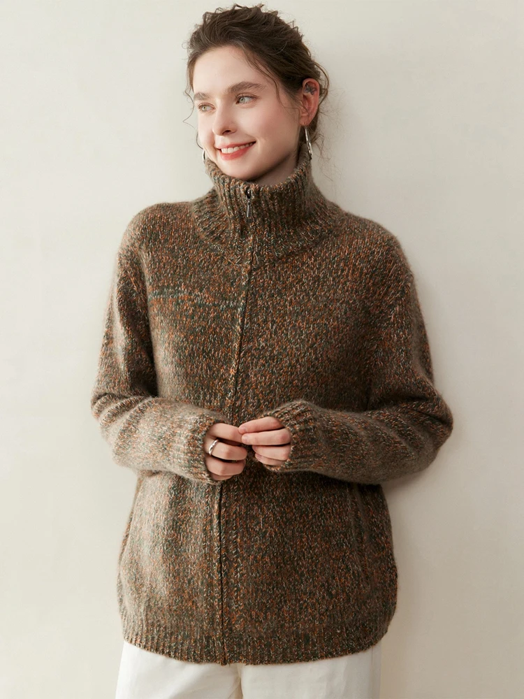 Кардиган из 100% кашемира, осень-зима, теплый, мягкий, повседневный, свободный, женский, толстый вязаный свитер, одежда, топы
Кардиган из 100% кашемира, осень-зима, теплый, мягкий, повседневный, свободный, женский, толстый вязаный свитер, одежда, топы