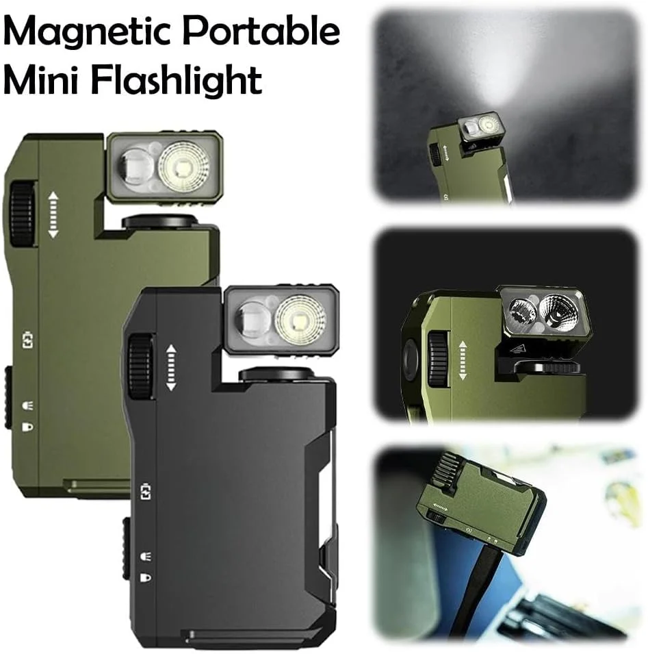 EDC Flashlight 400 Lumens Super Bright, 3 Modes Rechargeable Mini Light with Magnet, Portable for Outdoor, Emergency Daily Carry
EDC Flashlight 400 Lumens Super Bright, 3 Modes Rechargeable Mini Light with Magnet, Portable for Outdoor, Emergency Daily Carry