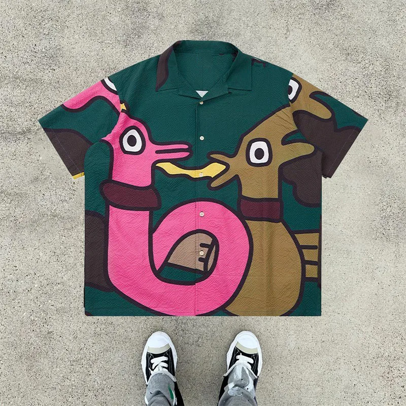 2025 Summer Men's graphic Print Short Sleeve Shirt Y2K Vintage oversized polos Casual beach Streetwear Comfortable Fit Tops
2025 Summer Men's graphic Print Short Sleeve Shirt Y2K Vintage oversized polos Casual beach Streetwear Comfortable Fit Tops