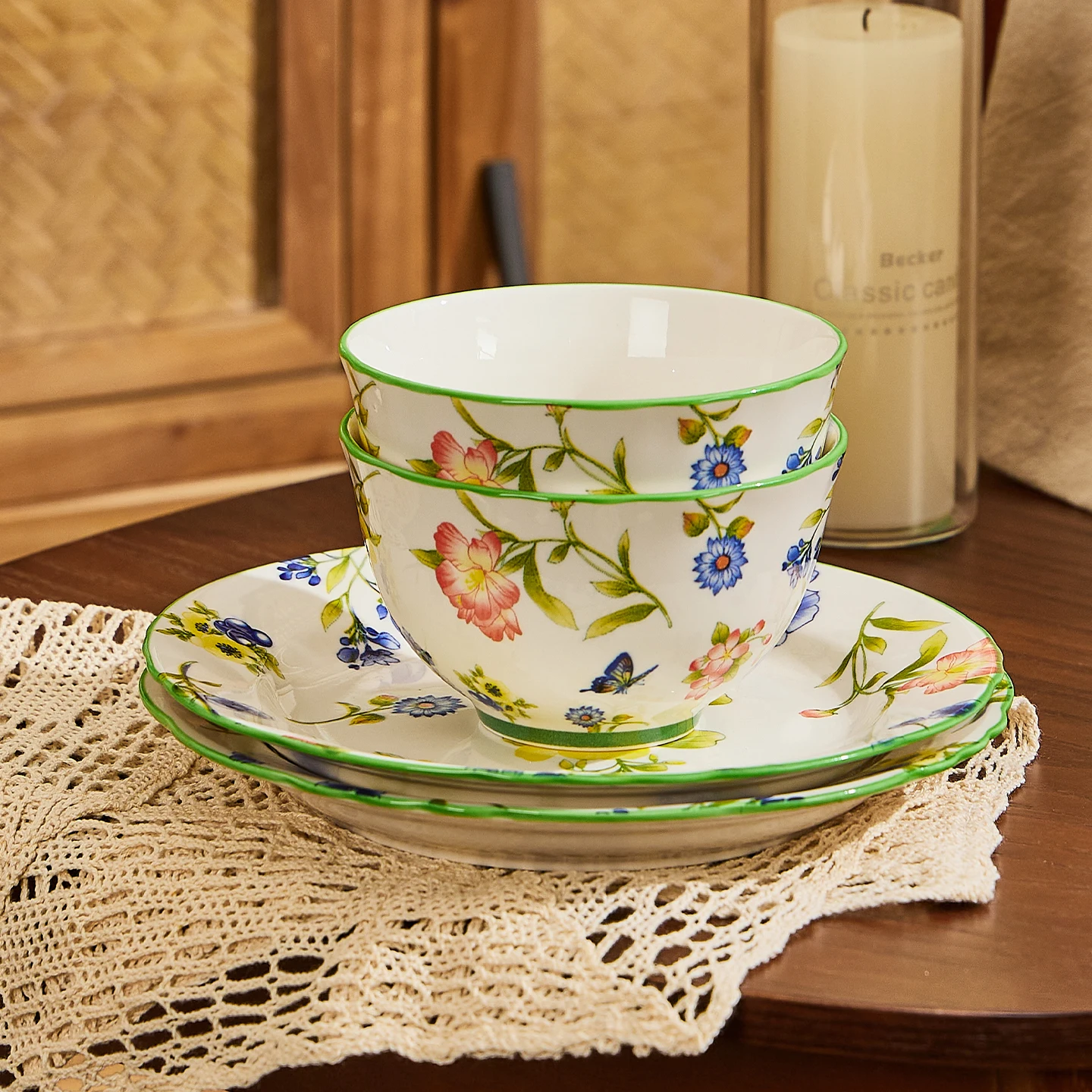 Elegant Ceramic Rice Bowl Set Home Use 2025 New Style Bowl Dining Utensils Set round Shape Dinnerware Plate Dish Plant Pattern
Elegant Ceramic Rice Bowl Set Home Use 2025 New Style Bowl Dining Utensils Set round Shape Dinnerware Plate Dish Plant Pattern