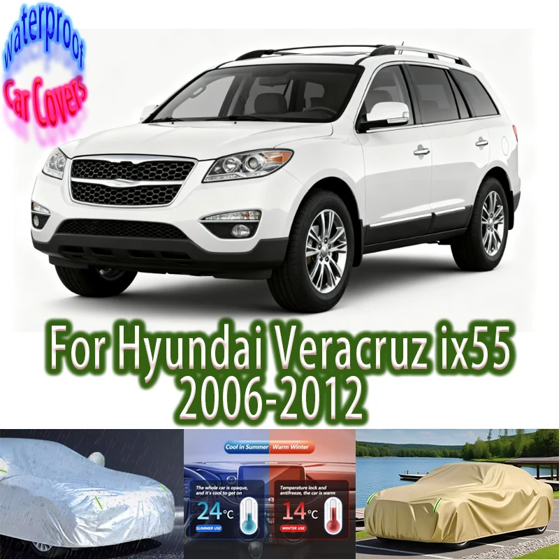 For Hyundai Veracruz ix55 2006-2012 Outdoor Protection Full Car Covers Snow Cover Sunshade Waterproof Dustproof Car accessories
For Hyundai Veracruz ix55 2006-2012 Outdoor Protection Full Car Covers Snow Cover Sunshade Waterproof Dustproof Car accessories