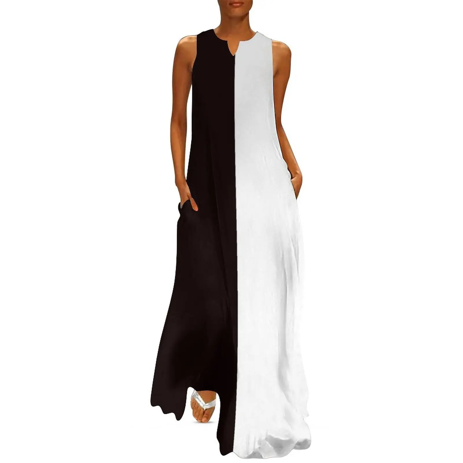 Half Black Half White Mini Skirt Long Dress summer dress for women 2025 summer dress woman 2025 trendy
Half Black Half White Mini Skirt Long Dress summer dress for women 2025 summer dress woman 2025 trendy