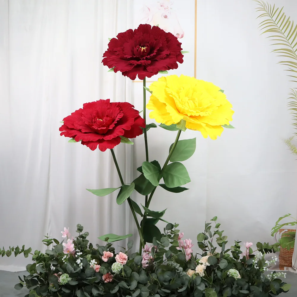 Giant Silk Peony Artificial Flowers Wedding Large Floor Standing Life Size Flower Head For Party Banquet Background Home Decor
Giant Silk Peony Artificial Flowers Wedding Large Floor Standing Life Size Flower Head For Party Banquet Background Home Decor