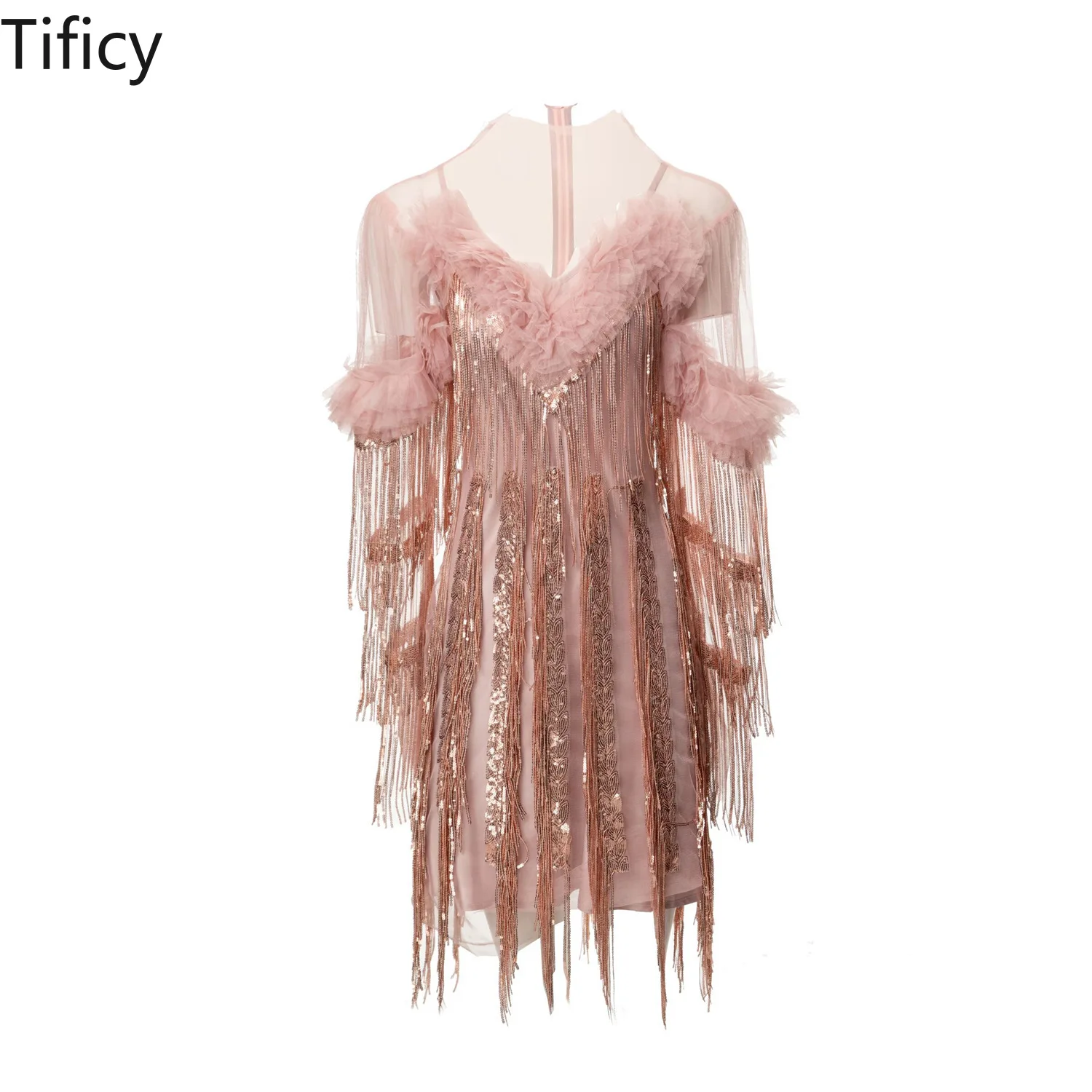 High Quality 2024 Spring and Summer New Women's Standing Collar Flower Binding Pink Mesh Heavy Industry Embroider Dress
High Quality 2024 Spring and Summer New Women's Standing Collar Flower Binding Pink Mesh Heavy Industry Embroider Dress