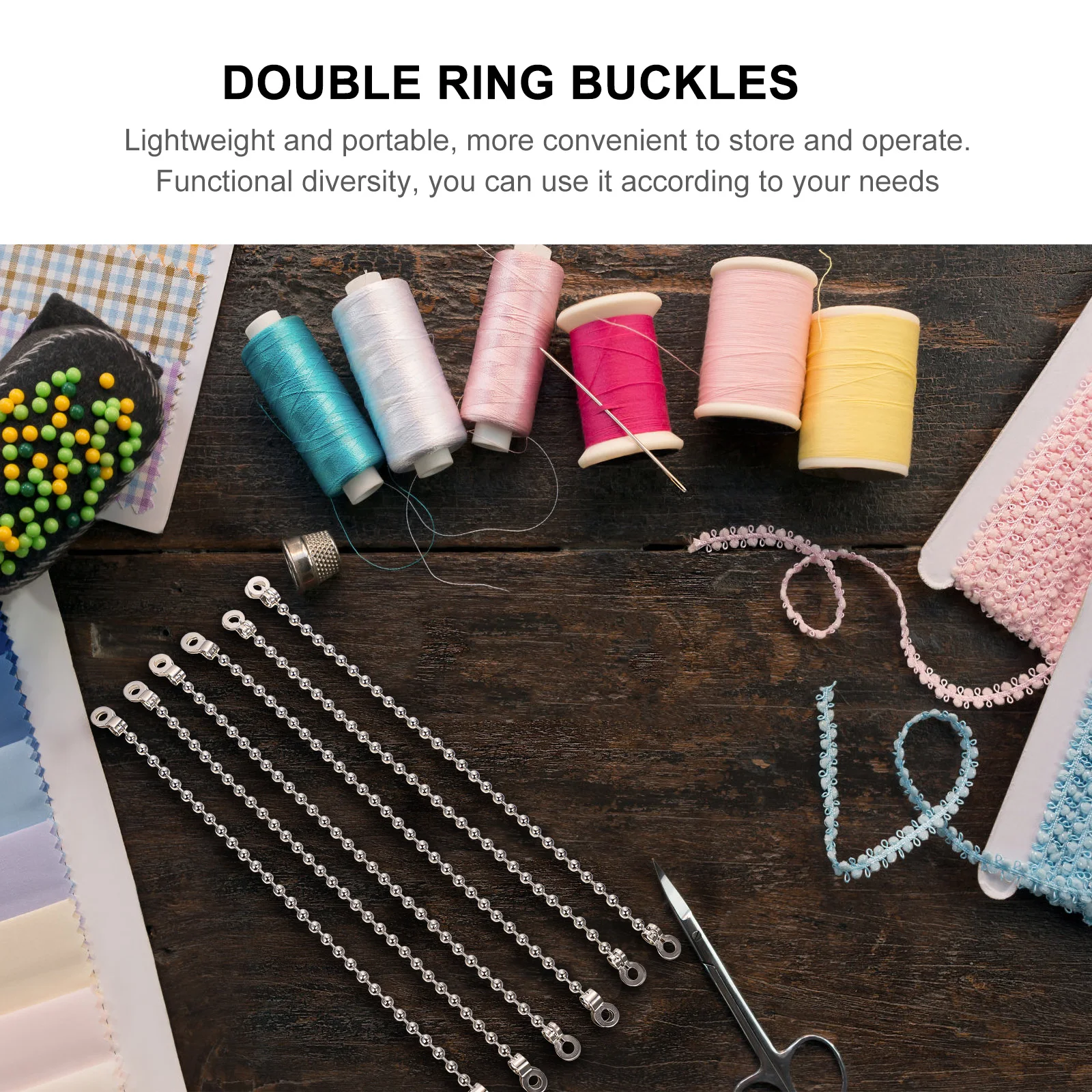 20 Pcs Bead Chain Buckles Metal Iron Tags Connecting Hardware Jewelry Accessories Lightweight Portable Storage
20 Pcs Bead Chain Buckles Metal Iron Tags Connecting Hardware Jewelry Accessories Lightweight Portable Storage
