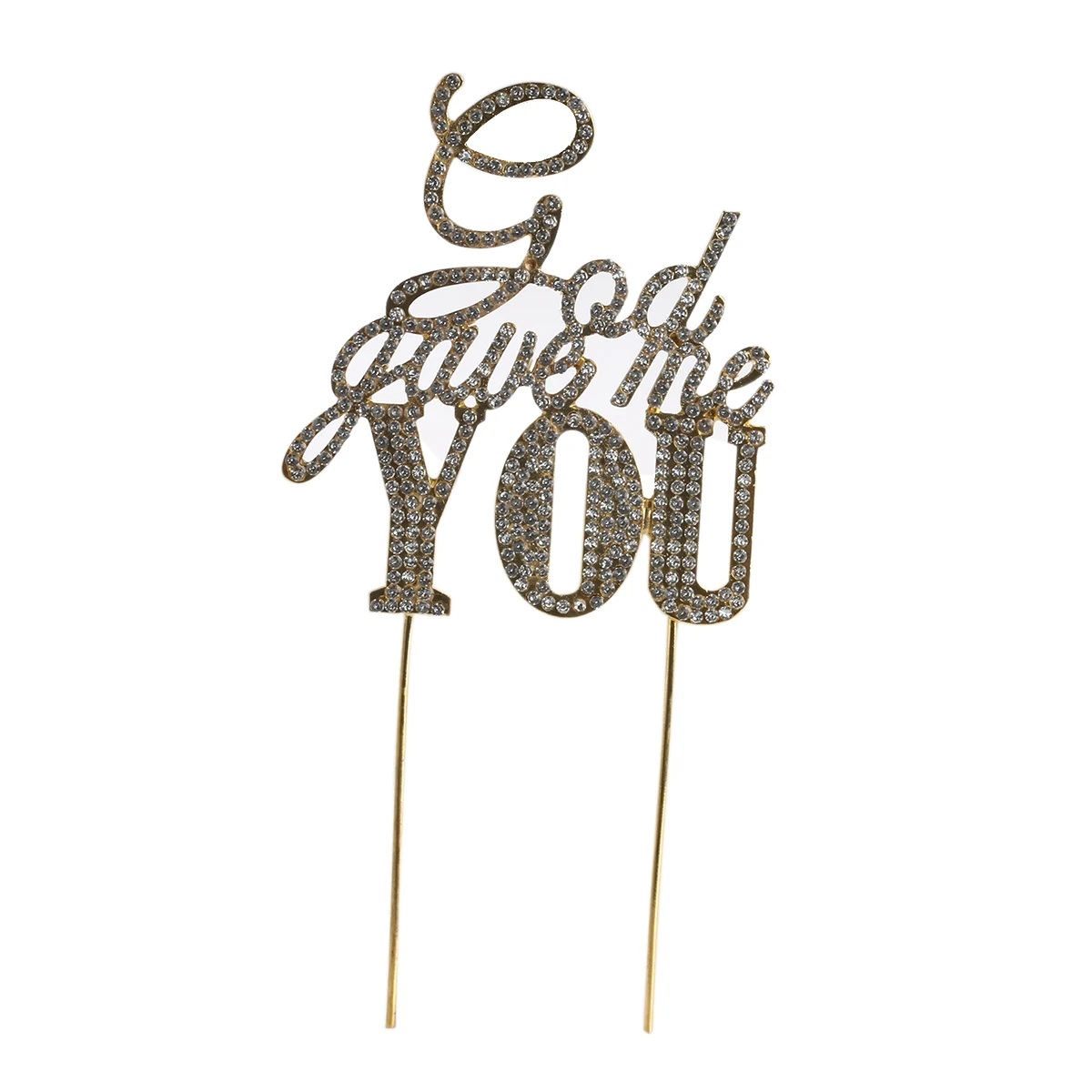 Rhinestone Cake Topper 20.5x10.5cm Gold Alloy Stunning You Letters Shape Birthday Wedding Anniversary Decor
Rhinestone Cake Topper 20.5x10.5cm Gold Alloy Stunning You Letters Shape Birthday Wedding Anniversary Decor