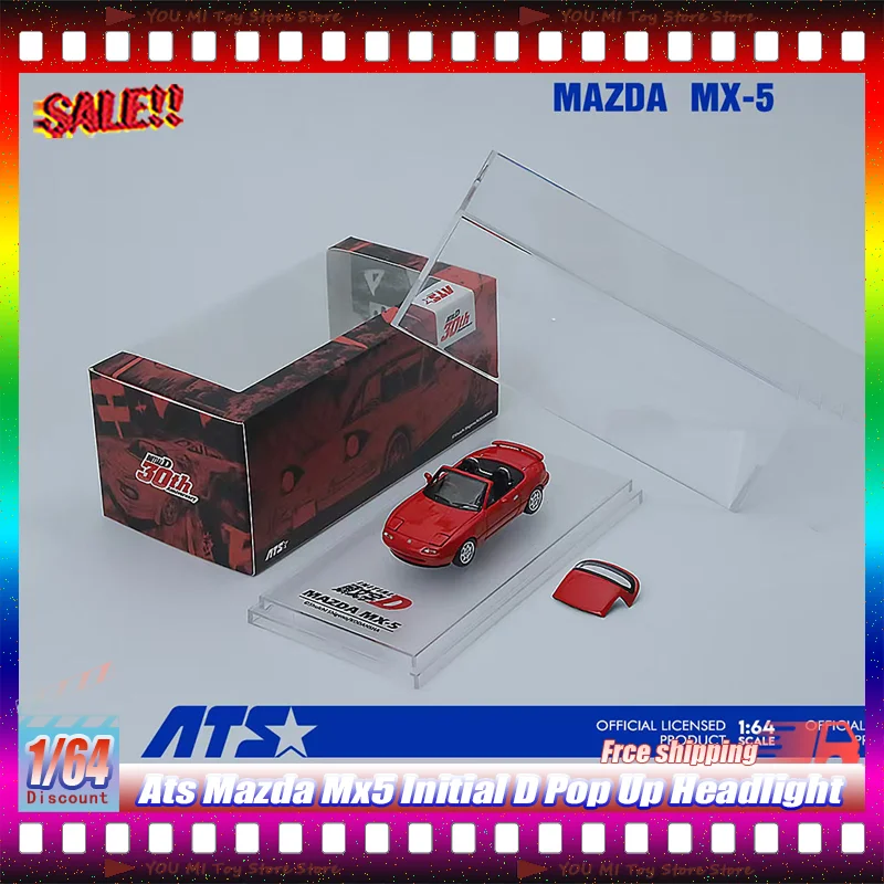 Масштабная модель автомобиля 1:64 Mazda MX-5 Initial D с выдвижными фарами, литая из сплава, официально лицензированная, для автолюбителей, детских игрушек и подарков
Масштабная модель автомобиля 1:64 Mazda MX-5 Initial D с выдвижными фарами, литая из сплава, официально лицензированная, для автолюбителей, детских игрушек и подарков
