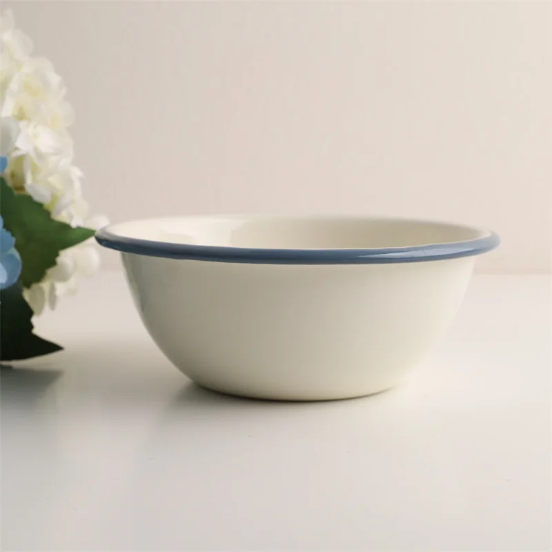 Thiened Enamel Dert Bowl Face Bowl Salad Bowl Cooking Bowl Soup Basin Enamelware Dining Utensils Diware
Thiened Enamel Dert Bowl Face Bowl Salad Bowl Cooking Bowl Soup Basin Enamelware Dining Utensils Diware