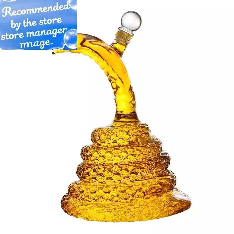 1000ml Liquor Bottles Snake Shaped Clear Whiskey Wine Decanter High Borosilicate Glass Zodiac Animal Wine Pot Craft Gift Decort
1000ml Liquor Bottles Snake Shaped Clear Whiskey Wine Decanter High Borosilicate Glass Zodiac Animal Wine Pot Craft Gift Decort