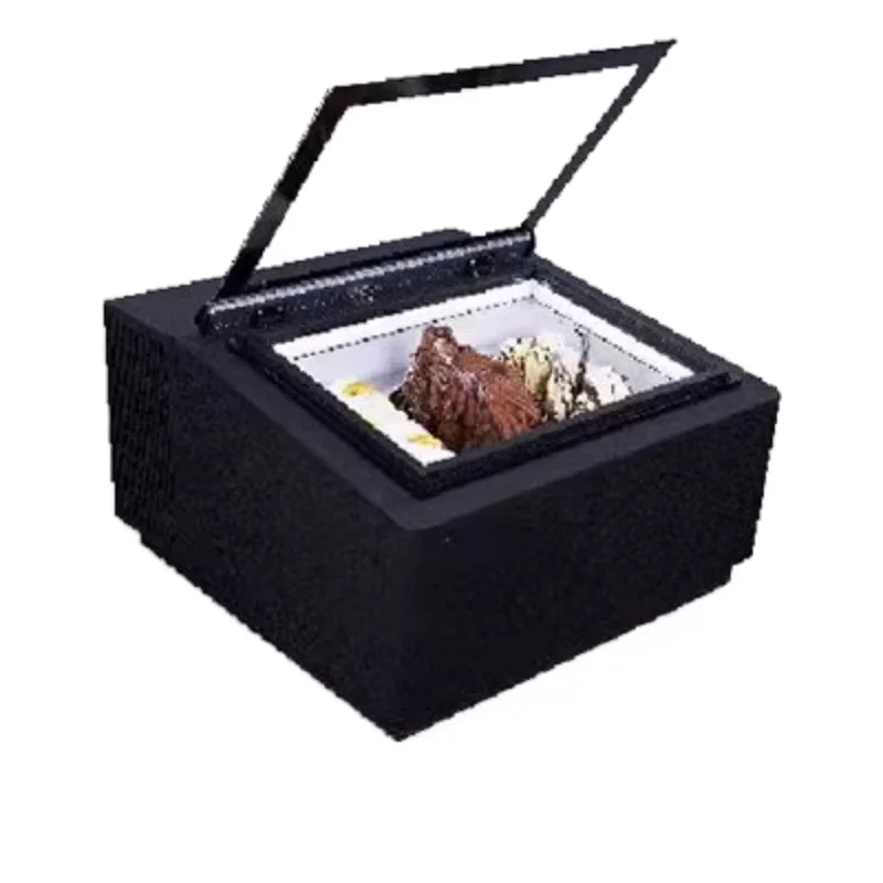 Mini Single-Temperature Glass Door Gelato Ice Cream Display Case Open Type Refrigerator Cooler For Hotel Use
Mini Single-Temperature Glass Door Gelato Ice Cream Display Case Open Type Refrigerator Cooler For Hotel Use