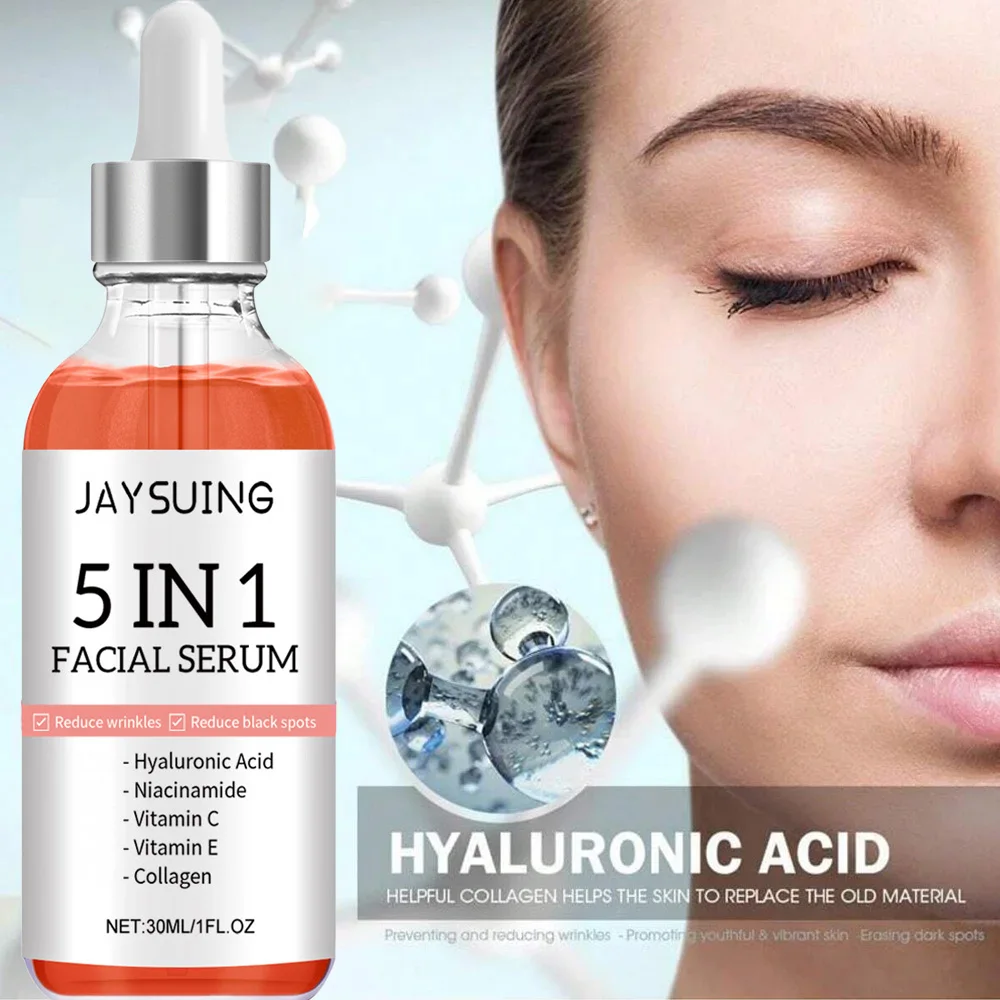 5 In 1 Facial Serum Fade Fine Lines Firming Skin Moisturizing Brightning Vitamin C Hyaluronic Acid
5 In 1 Facial Serum Fade Fine Lines Firming Skin Moisturizing Brightning Vitamin C Hyaluronic Acid