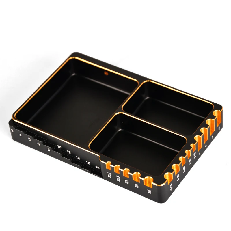Rc Model Screw Tray Tool Box Aluminum Alloy Repair Accessories Storage Artifact Suitable for Remote Control Cars, Ships and Aircraft Screws, Nuts and Gaskets Classification
Rc Model Screw Tray Tool Box Aluminum Alloy Repair Accessories Storage Artifact Suitable for Remote Control Cars, Ships and Aircraft Screws, Nuts and Gaskets Classification