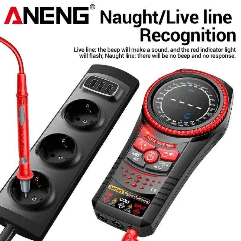 ANENG SZ312 Multimeter 20A Current Test VA Reverse Backlight 6000 Counts Homehold Tester 60mF Capacitor Meter Repair Tools
ANENG SZ312 Multimeter 20A Current Test VA Reverse Backlight 6000 Counts Homehold Tester 60mF Capacitor Meter Repair Tools