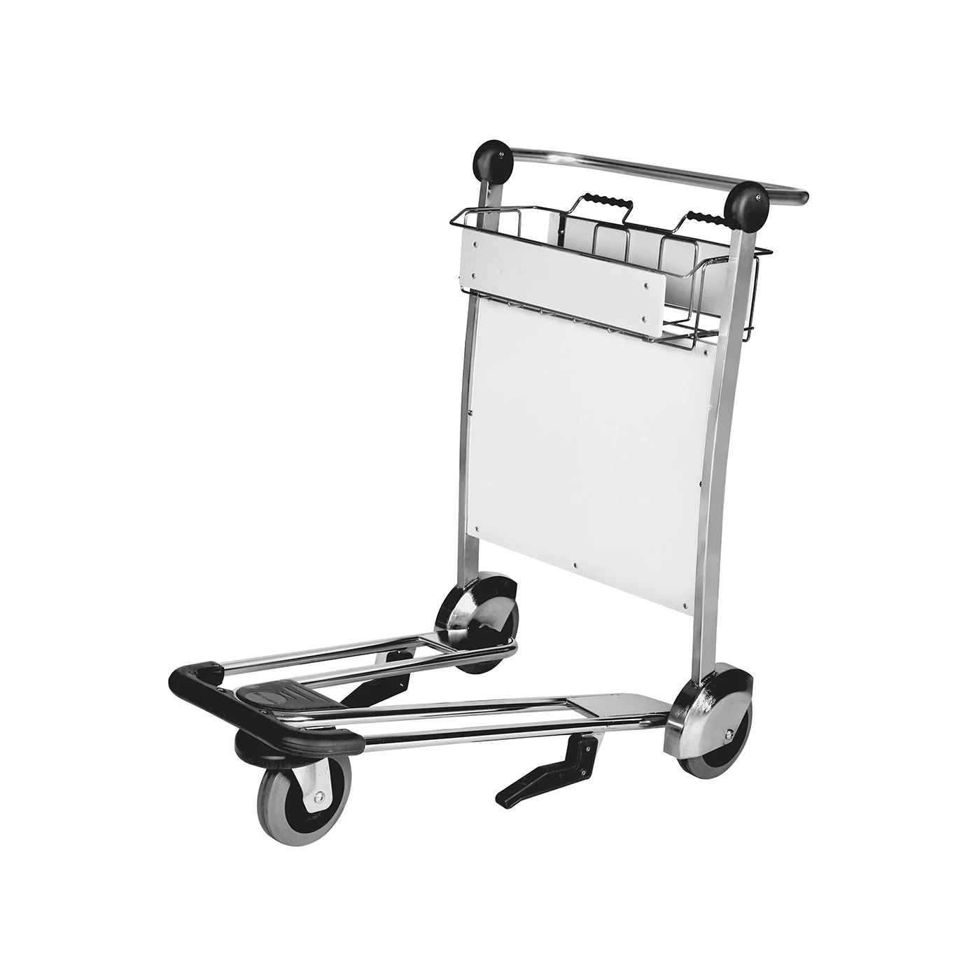 3 Wheels Stainless Steel Airport Hand Cart Trolley Airport Trolley Luggage
3 Wheels Stainless Steel Airport Hand Cart Trolley Airport Trolley Luggage