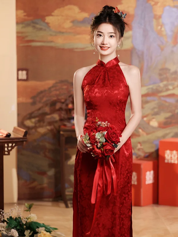 Young Sle Svel Chinese Wedding Dr Ele Long Engagement Dr Floral Print Low Slit for Women 8-25
Young Sle Svel Chinese Wedding Dr Ele Long Engagement Dr Floral Print Low Slit for Women 8-25