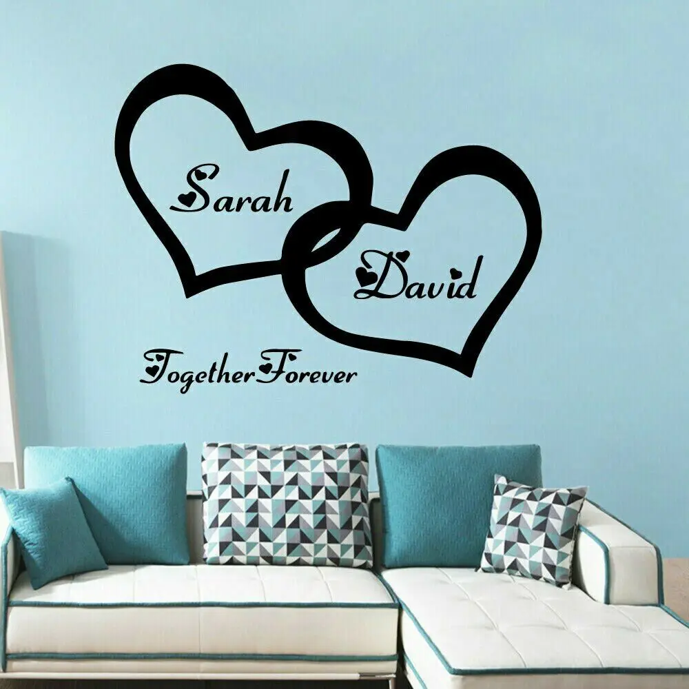 Customizable Couple Name Wall Sticker Vinyl Living Room Background Love Sticker Couple Room Fashion Romantic Decoration love08
Customizable Couple Name Wall Sticker Vinyl Living Room Background Love Sticker Couple Room Fashion Romantic Decoration love08