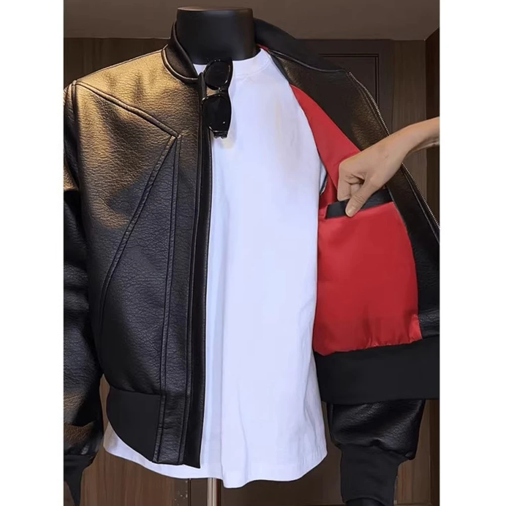 Bike Riding Casual Outing Men's PU Leather Jacket Men's Casual Winter Coat Jacket Brown Long Sleeve Office Use
Bike Riding Casual Outing Men's PU Leather Jacket Men's Casual Winter Coat Jacket Brown Long Sleeve Office Use