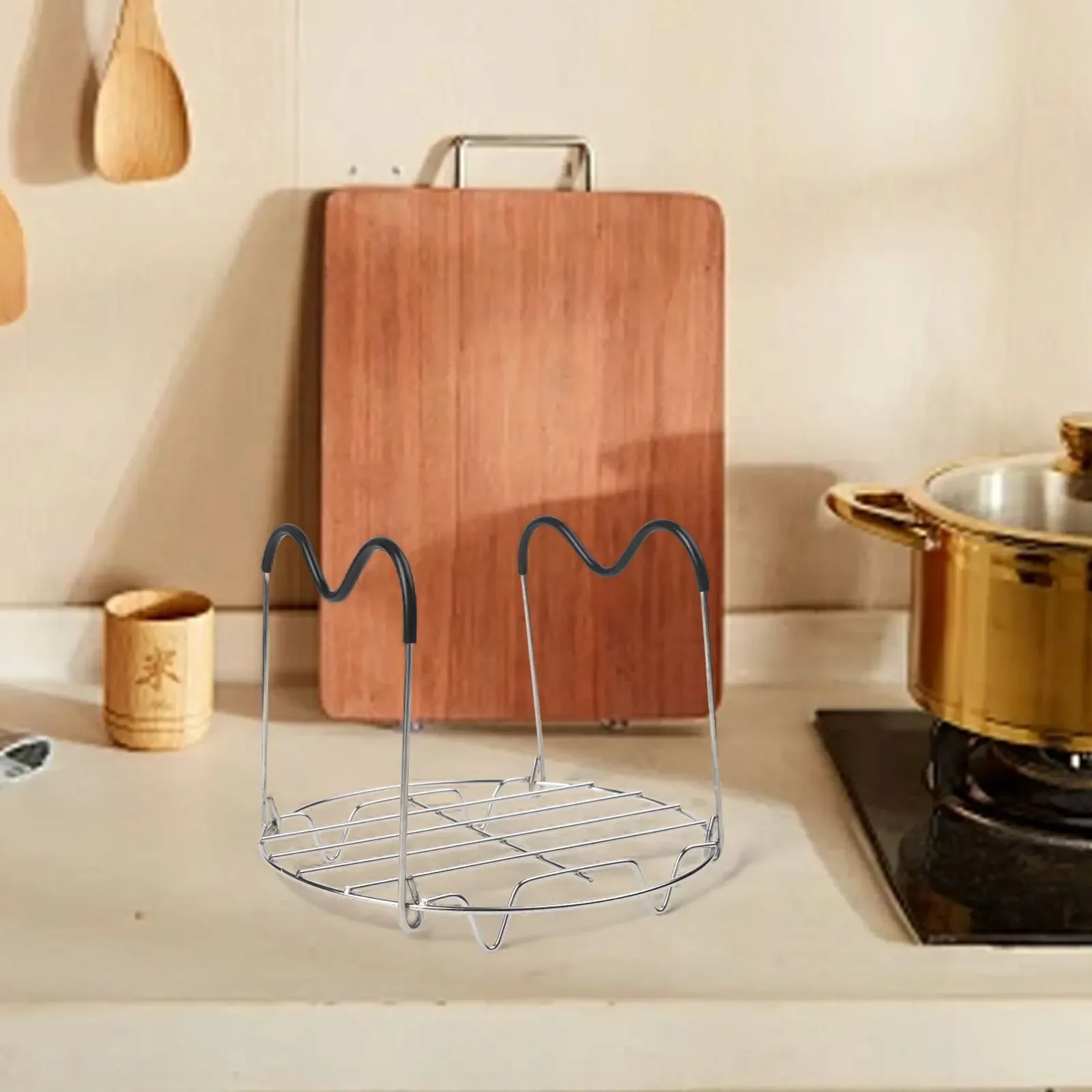 Egg Steamer Rack Stainless Steel Trivet Stackable Egg Steamer Rack With Silicone Handle Double Layers Steamer Cooking Tool
Egg Steamer Rack Stainless Steel Trivet Stackable Egg Steamer Rack With Silicone Handle Double Layers Steamer Cooking Tool