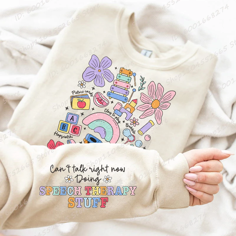 Can't Talk Right Now Doing Speech Therapy Stuff Sweatshirt, Funny Casual Long Sleeve Oversized Sweatshirt, Women's Clothing
Can't Talk Right Now Doing Speech Therapy Stuff Sweatshirt, Funny Casual Long Sleeve Oversized Sweatshirt, Women's Clothing