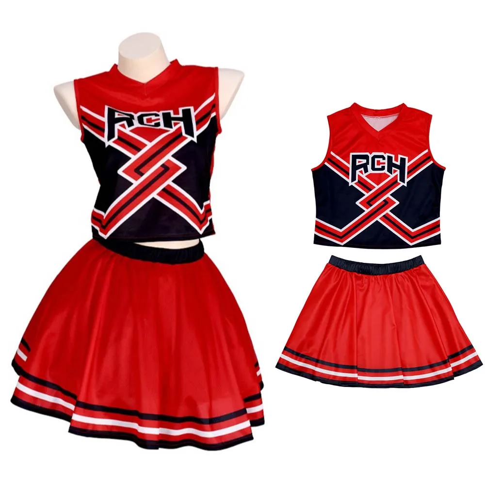 Movie Bring It on Cheerleaders Cosplay Costume Female Red Vest Shirt Suit Beautiful Girl Cheerleading Team Role Play Uniform
Movie Bring It on Cheerleaders Cosplay Costume Female Red Vest Shirt Suit Beautiful Girl Cheerleading Team Role Play Uniform