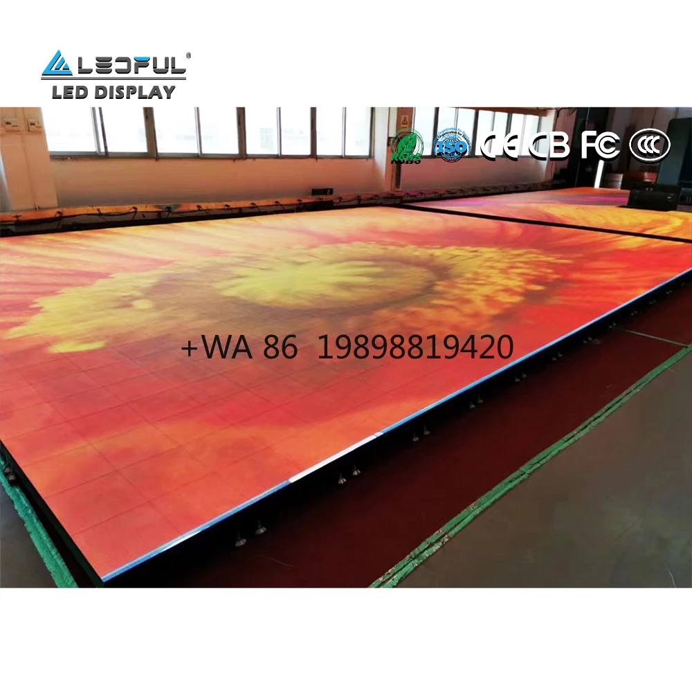 IP67 Full Color Interactive Programable P4.81 DJ Booth Bar Dance Floor LED Display Screen
IP67 Full Color Interactive Programable P4.81 DJ Booth Bar Dance Floor LED Display Screen