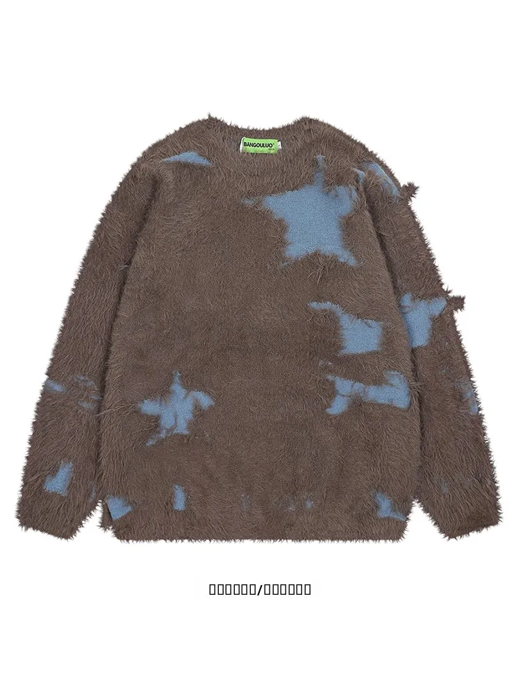 Винтажный американский свитер с круглым вырезом и вставками в стиле пэчворк, молодежный, энергичный, с длинными рукавами, для пар.
Винтажный американский свитер с круглым вырезом и вставками в стиле пэчворк, молодежный, энергичный, с длинными рукавами, для пар.