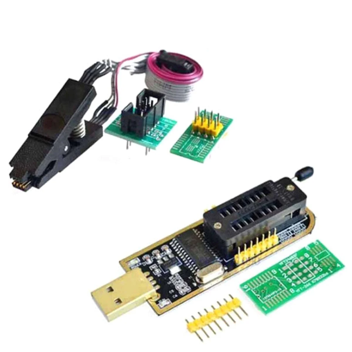 A71P SOIC8 SOP8 Тестовый зажим для EEPROM 93CXX/25CXX/24CXX + CH341 24 25 серии EEPROM Flash BIOS USB-модуль программатора
A71P SOIC8 SOP8 Тестовый зажим для EEPROM 93CXX/25CXX/24CXX + CH341 24 25 серии EEPROM Flash BIOS USB-модуль программатора