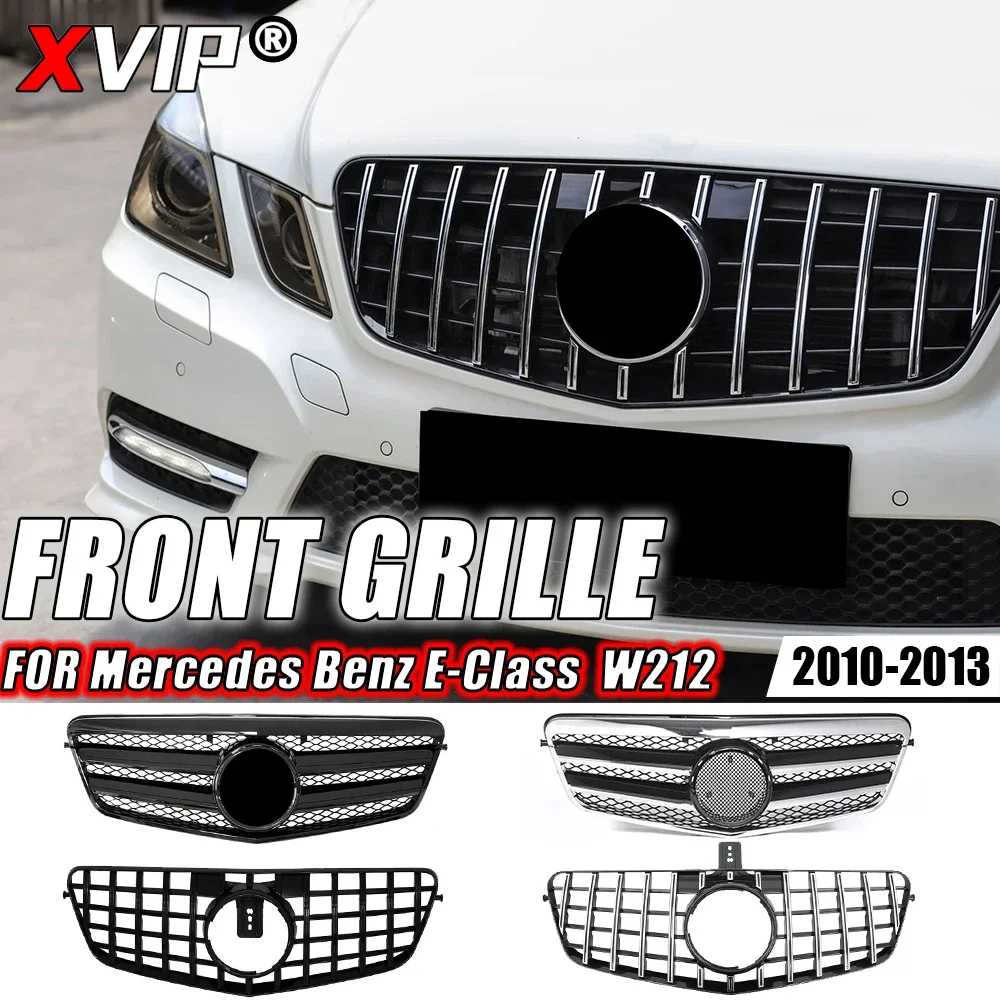 XVIP Chrome GTR Style Front Bumper Grille For Mercedes Benz E-Class W212 E250 E300 E350 E500 2010-2013 AMG Style Racing Grilles
XVIP Chrome GTR Style Front Bumper Grille For Mercedes Benz E-Class W212 E250 E300 E350 E500 2010-2013 AMG Style Racing Grilles