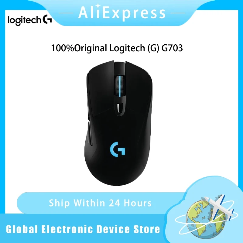 Original Logitech (G) G703 Wireless Gaming Mouse Wireless Ergonomic Mouse Mechanical Charging Mouse RGB Upgraded HERO Sensor
Original Logitech (G) G703 Wireless Gaming Mouse Wireless Ergonomic Mouse Mechanical Charging Mouse RGB Upgraded HERO Sensor