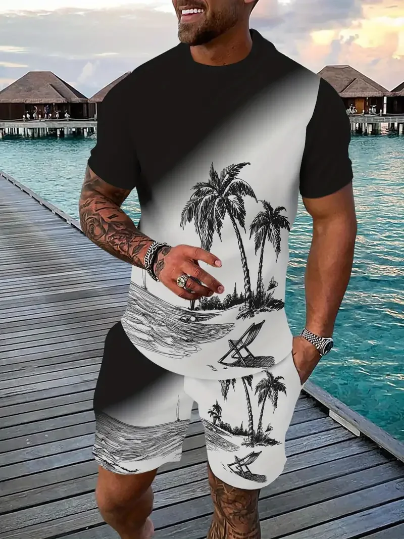 2025 Men's T-shirts Shorts Set 3D Coconut Tree Print Hawaiian Vacation Beach Tees Suit Summer Men Women Tracksuit Jogger Outfits
2025 Men's T-shirts Shorts Set 3D Coconut Tree Print Hawaiian Vacation Beach Tees Suit Summer Men Women Tracksuit Jogger Outfits