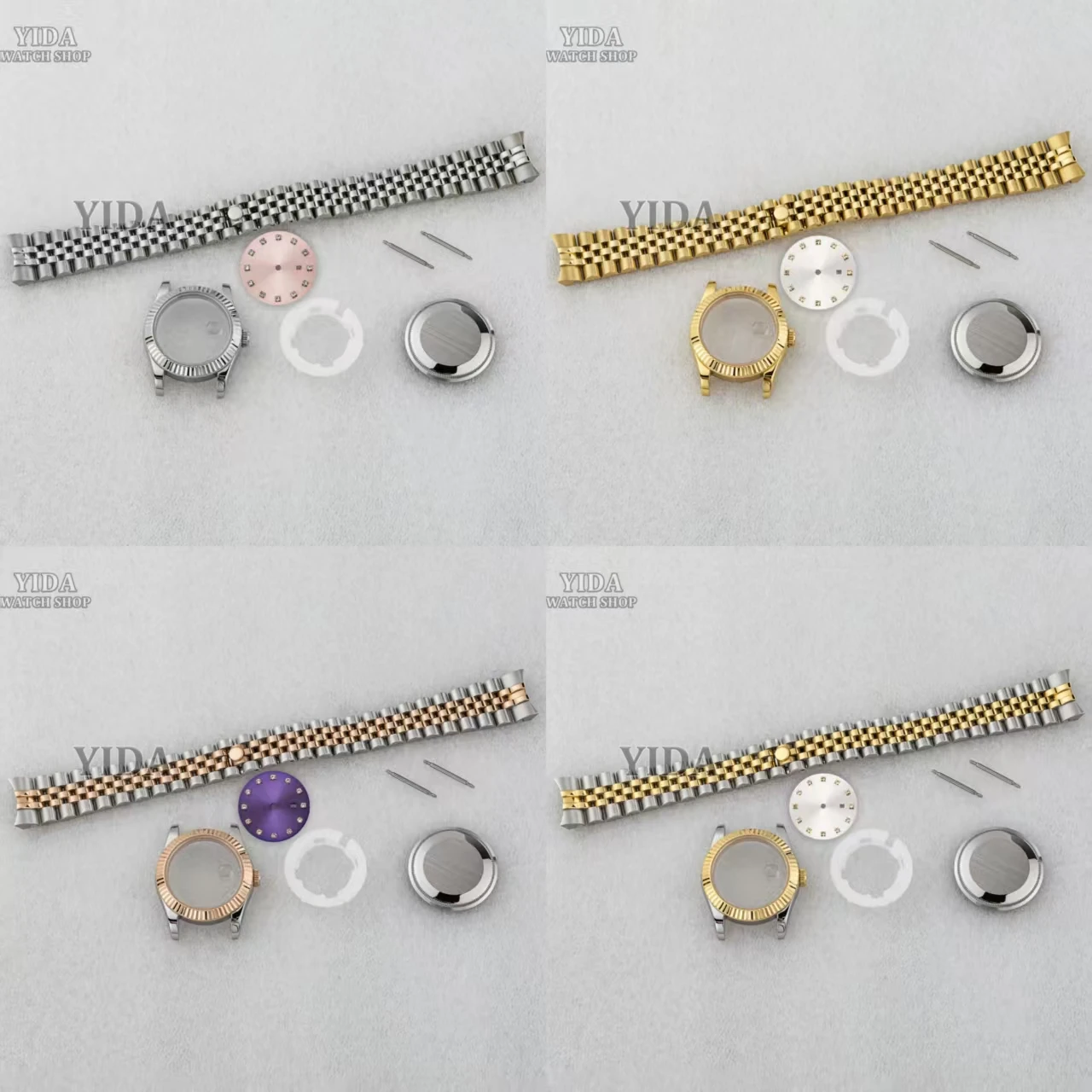 33MM Women's Watch Case Stainless Steel Strap Sapphire Glass 25mm Diamond Dial For DATEJUST NH05 NH06 Movement Watch Mod Parts
33MM Women's Watch Case Stainless Steel Strap Sapphire Glass 25mm Diamond Dial For DATEJUST NH05 NH06 Movement Watch Mod Parts