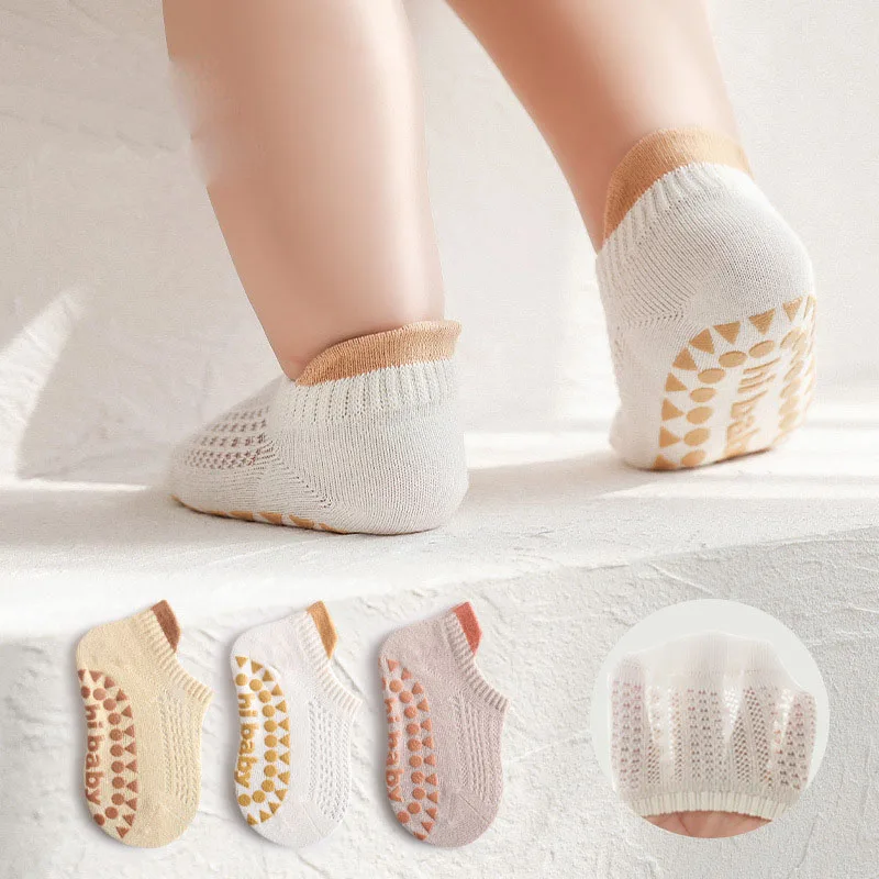 3 Pairs/Lot Spring Summer Baby Children Floor Socks with Mesh Thin Style Non slip and Cool Insulation Short Walking Socks
3 Pairs/Lot Spring Summer Baby Children Floor Socks with Mesh Thin Style Non slip and Cool Insulation Short Walking Socks