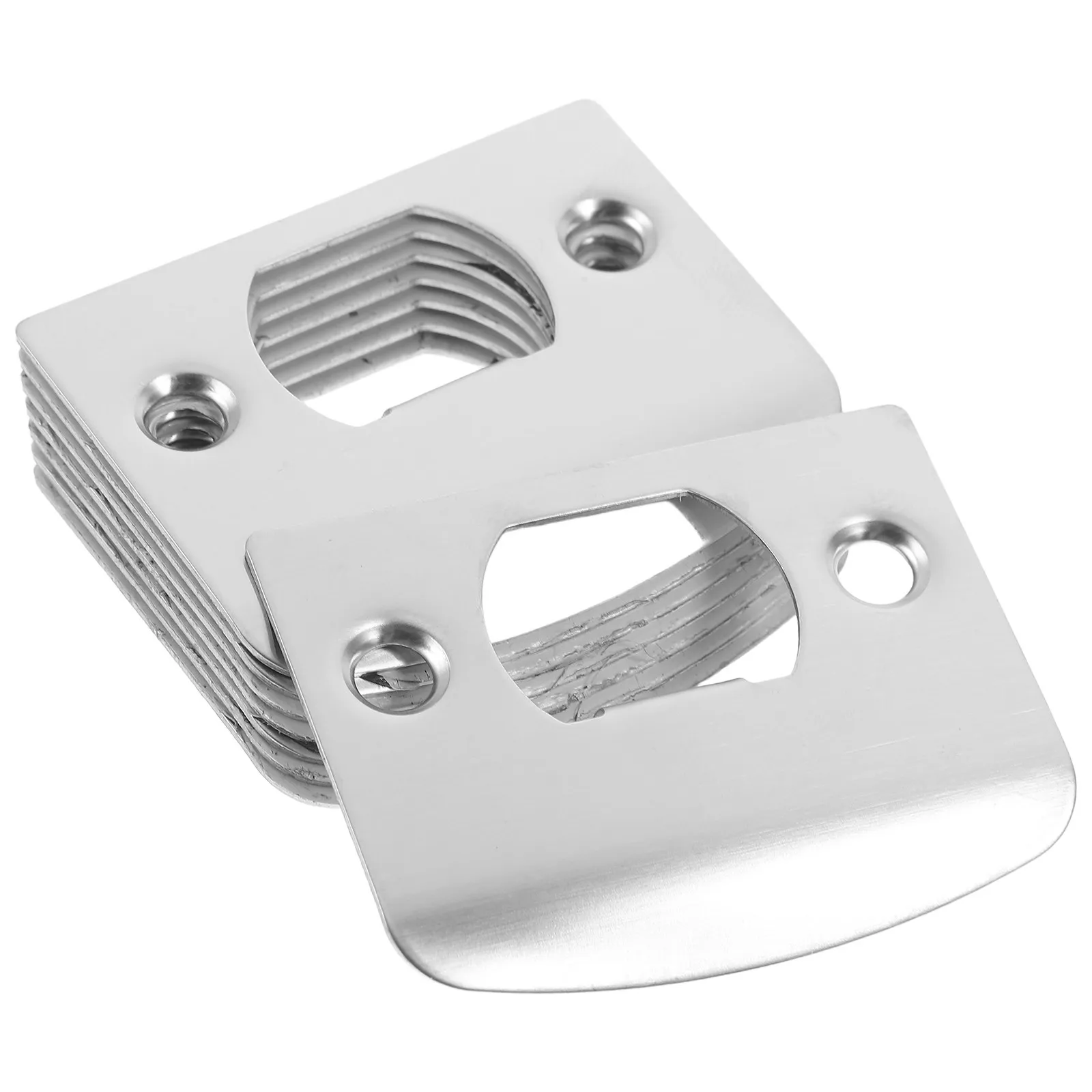 8Pcs Heavy Duty Door Strike Plate Set D-Shape Metal Strike Plates for Interior Exterior Doors Deadbolt Installation Kit Door
8Pcs Heavy Duty Door Strike Plate Set D-Shape Metal Strike Plates for Interior Exterior Doors Deadbolt Installation Kit Door