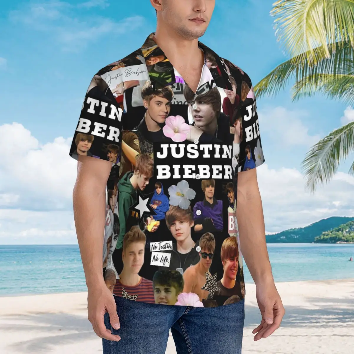 Justin Bieber Hawaiian Shirts Casual Men Short Sleeve Shirt for Summer Beach Men's Button Tops
Justin Bieber Hawaiian Shirts Casual Men Short Sleeve Shirt for Summer Beach Men's Button Tops
