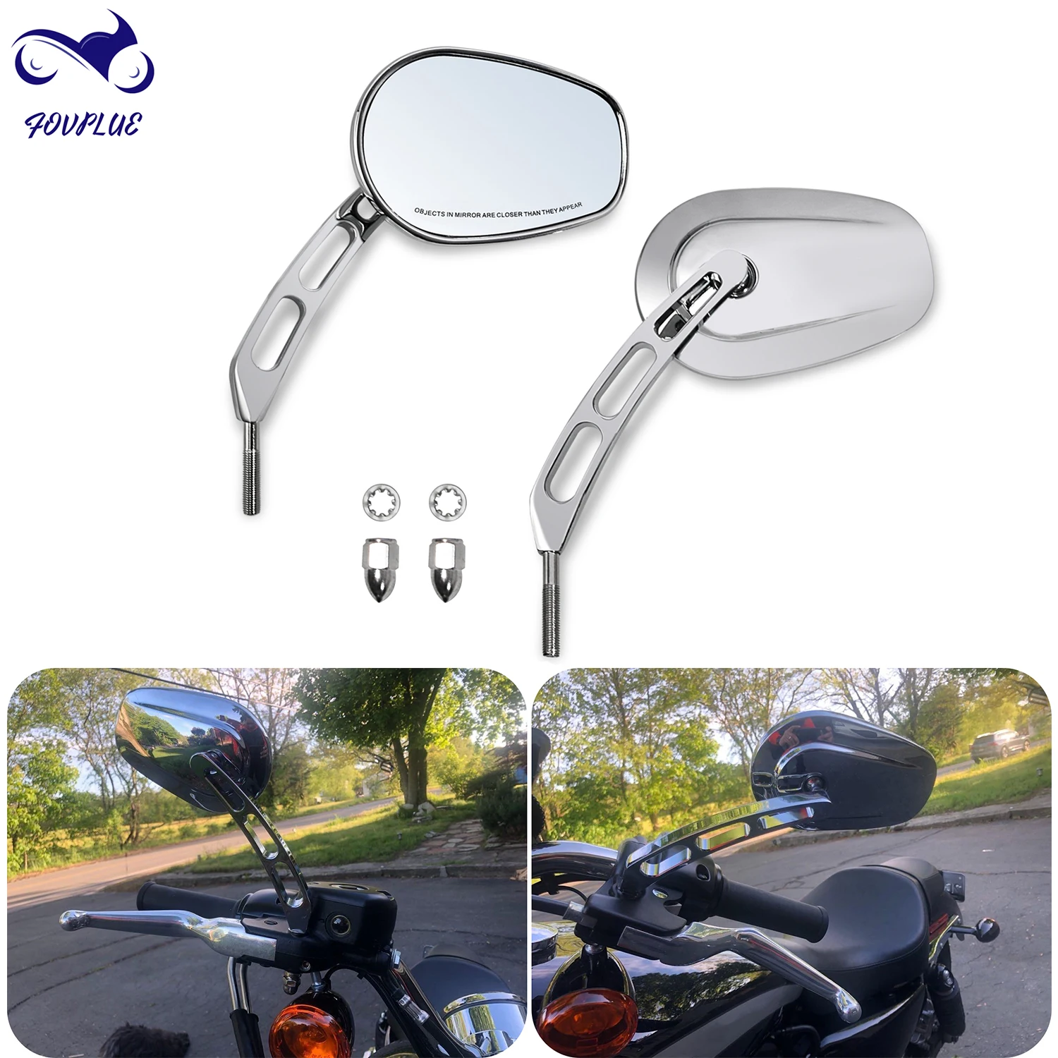 Chrome Rear View Mirrors For Harley 1982-2025 Touring Road Glide Electra Glide Road King Street Glide Sportster Dyna Softail
Chrome Rear View Mirrors For Harley 1982-2025 Touring Road Glide Electra Glide Road King Street Glide Sportster Dyna Softail