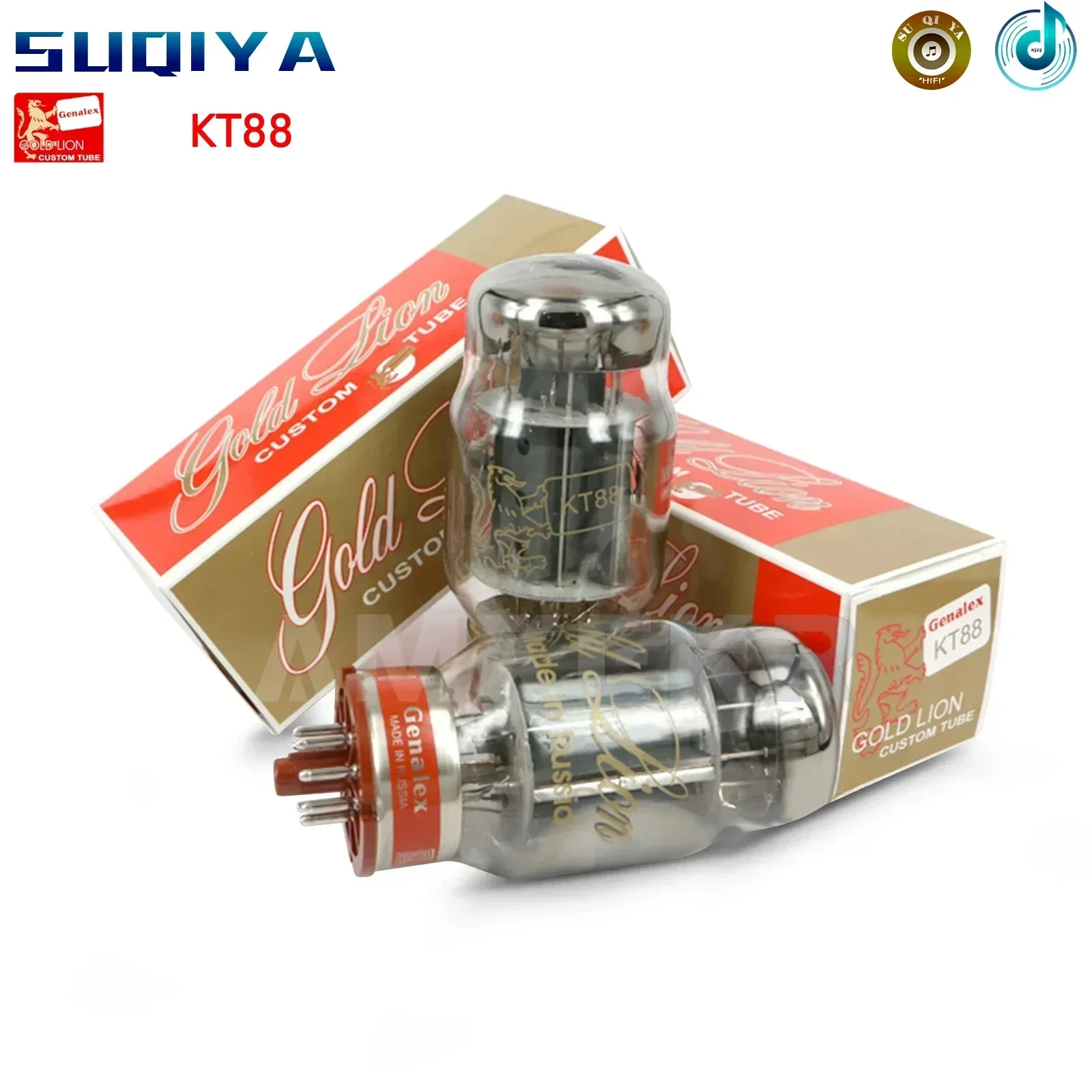 SUQIYA-GOLD LION KT88 Electronic Tube Replacement KT88/6550 Vacuum Tube Original Factory Precision Matching For Amp Genalex
SUQIYA-GOLD LION KT88 Electronic Tube Replacement KT88/6550 Vacuum Tube Original Factory Precision Matching For Amp Genalex