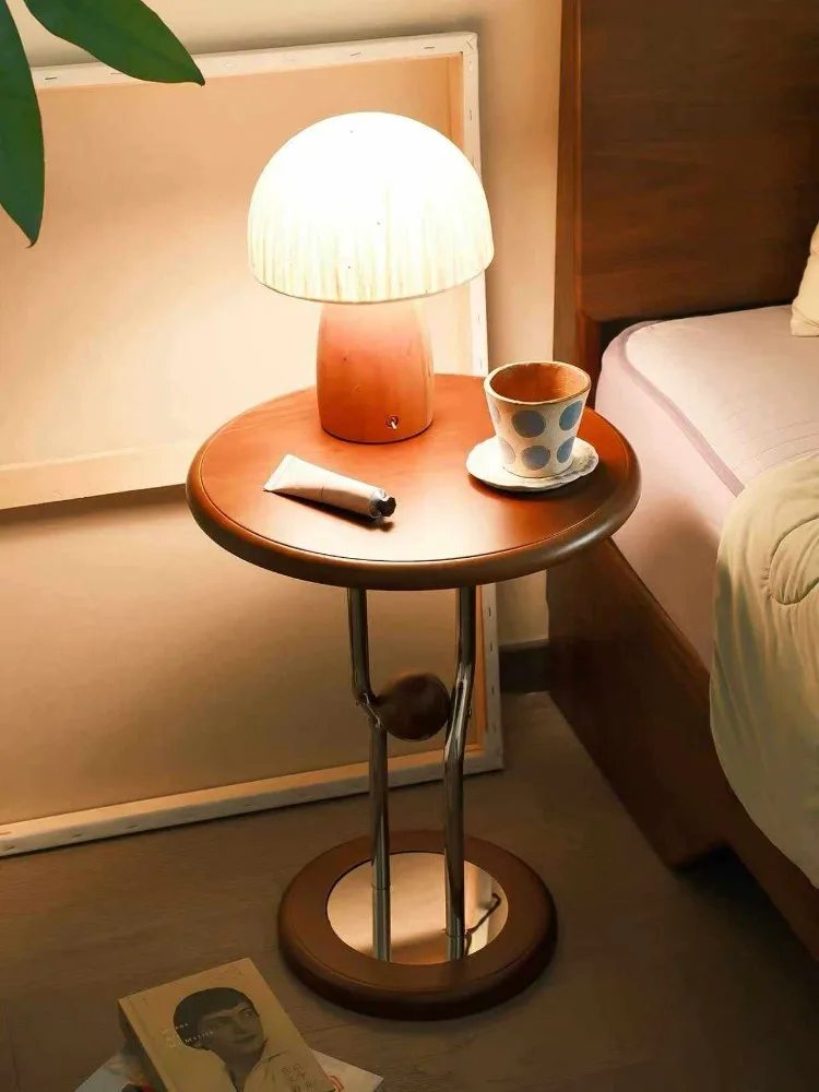 Solid Wood Circular Coffee Table,Vintage Living Room TV Cabinet,Sofa Side Corner Table,Creative Bedside Shelf Metal Furniture
Solid Wood Circular Coffee Table,Vintage Living Room TV Cabinet,Sofa Side Corner Table,Creative Bedside Shelf Metal Furniture