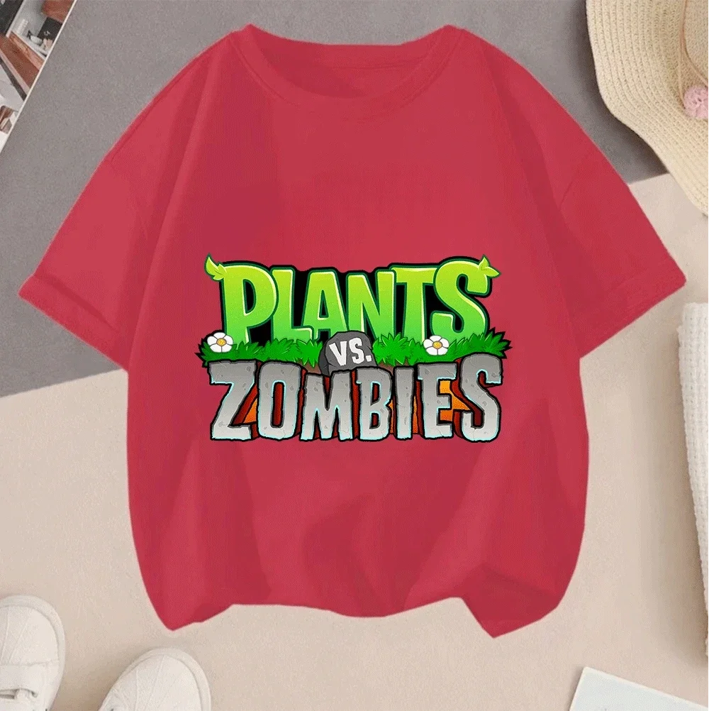 2026 New Casual Summer Short Sleeve Hot Sale Tees Plants Vs Zombies Cartoon 2D Print For Teenagers Kids Boys Girls
2026 New Casual Summer Short Sleeve Hot Sale Tees Plants Vs Zombies Cartoon 2D Print For Teenagers Kids Boys Girls