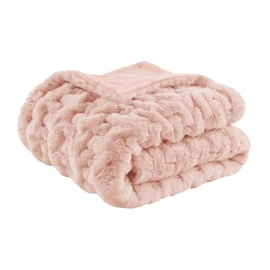 Ruched Luxury Throw Premium Soft Cozy Brushed Long Faux Fur For Bed, Couch or Sofa, 50"x60
Ruched Luxury Throw Premium Soft Cozy Brushed Long Faux Fur For Bed, Couch or Sofa, 50"x60