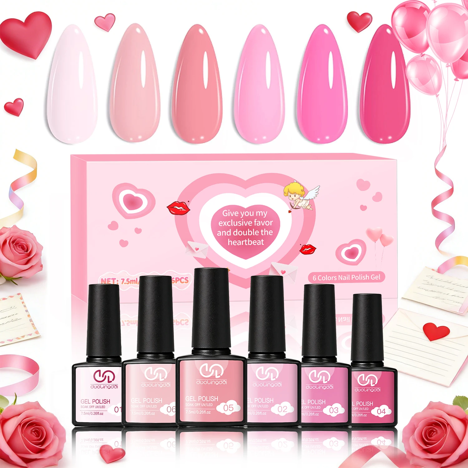 Pink Gel Nail Polish Set- 6 Colors 2026 Valentine's Day Pastel Hot Pink Tones Neon Pink White Gel Polish Magenta Light Soft to Dark LED Nail Art for Nail Lovers Gift Salon DIY Starter Kit
Pink Gel Nail Polish Set- 6 Colors 2026 Valentine's Day Pastel Hot Pink Tones Neon Pink White Gel Polish Magenta Light Soft to Dark LED Nail Art for Nail Lovers Gift Salon DIY Starter Kit