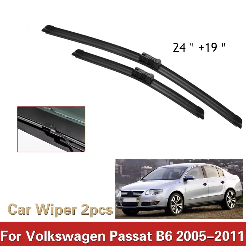 Wiper LHD Front Wiper Blades For VW Volkswagen Passat B6 2005 - 2011 Windshield Windscreen Window Car Rain Brushes 24''+19''
Wiper LHD Front Wiper Blades For VW Volkswagen Passat B6 2005 - 2011 Windshield Windscreen Window Car Rain Brushes 24''+19''