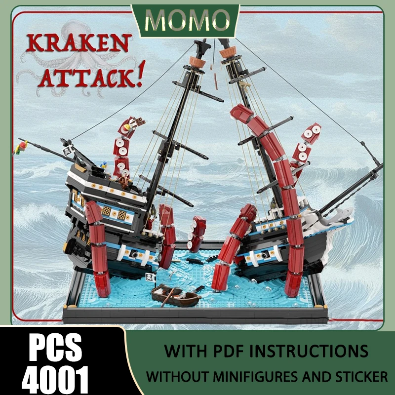 Pirate Fortress Model Moc Building Blocks Kraken Attack Ship Model Technology Brick DIY Assembly Construction Holiday Toys
Pirate Fortress Model Moc Building Blocks Kraken Attack Ship Model Technology Brick DIY Assembly Construction Holiday Toys