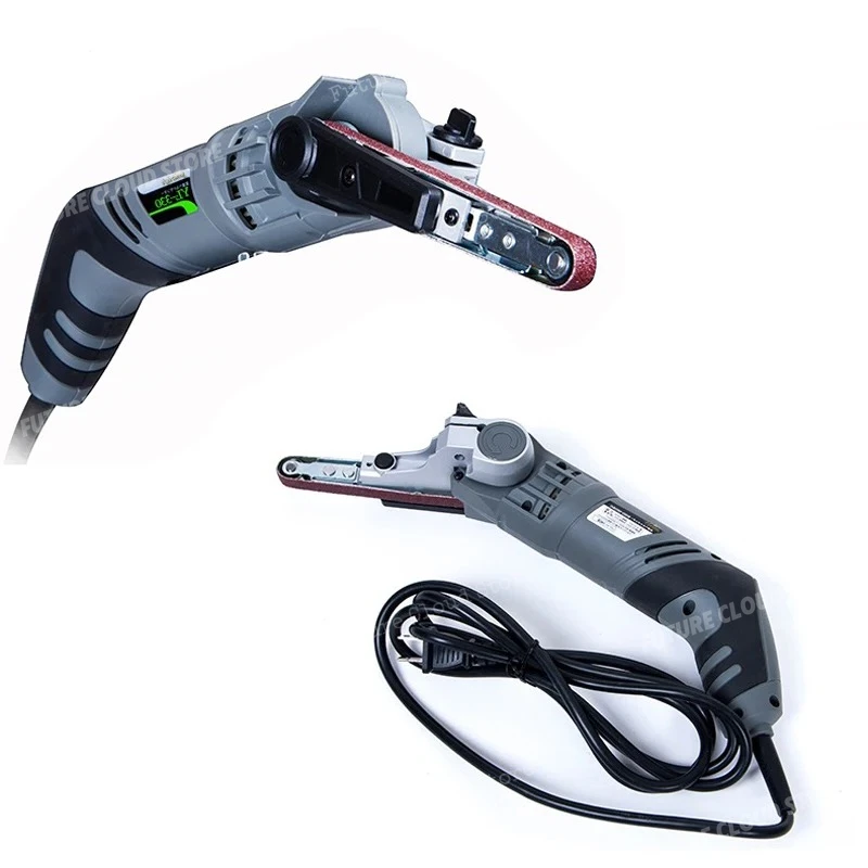 Stepless high-speed belt sander YL-330 handheld 6-speed, small portable metal sandpaper polishing machine 220V.
Stepless high-speed belt sander YL-330 handheld 6-speed, small portable metal sandpaper polishing machine 220V.