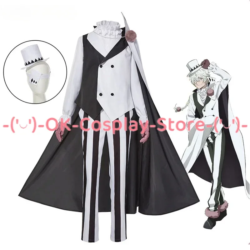 Nikolai Gogol Cosplay Costume Anime Cosplay Party Suit Coat Shirt Vest Pants Hat Halloween Uniform Custom Made
Nikolai Gogol Cosplay Costume Anime Cosplay Party Suit Coat Shirt Vest Pants Hat Halloween Uniform Custom Made