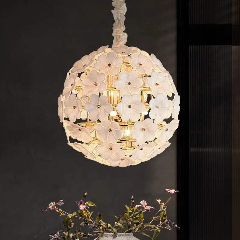 Luxury-luxurious living room chandelier grand hall main light glass petals romantic cream style dining room lamp
Luxury-luxurious living room chandelier grand hall main light glass petals romantic cream style dining room lamp