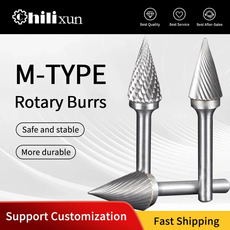 HILIXUN Single Double Groove Tungsten Steel Grinding Head Carbide Rotary File Conical Milling Cutter Metal Grinding Engraving
HILIXUN Single Double Groove Tungsten Steel Grinding Head Carbide Rotary File Conical Milling Cutter Metal Grinding Engraving