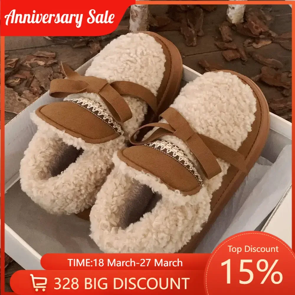 College Style Cute Bow Sweet Windproof Warm Fleece Snow Boots Winter Shoes Women Outdoor
College Style Cute Bow Sweet Windproof Warm Fleece Snow Boots Winter Shoes Women Outdoor