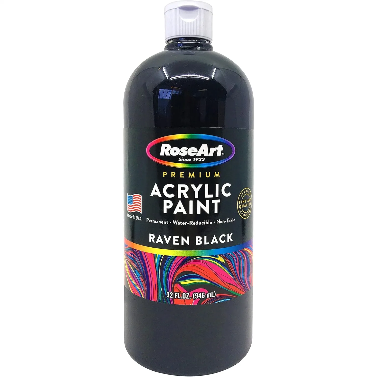Acrylic Paint Raven Black 32oz for Canvas, Paper, Wood & More, Fast Drying Permanent Paint for Artists
Acrylic Paint Raven Black 32oz for Canvas, Paper, Wood & More, Fast Drying Permanent Paint for Artists